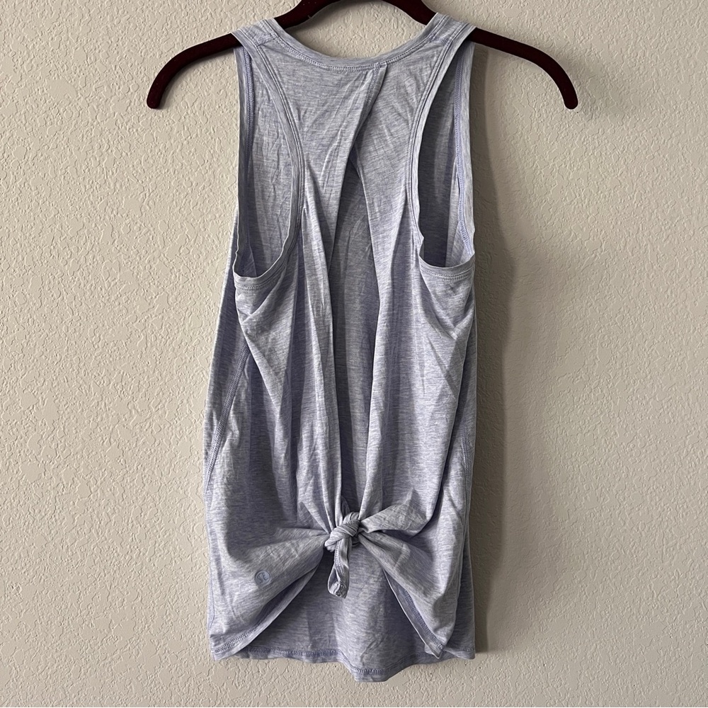 Lululemon All Tied Up Tank Heathered Cool Breeze